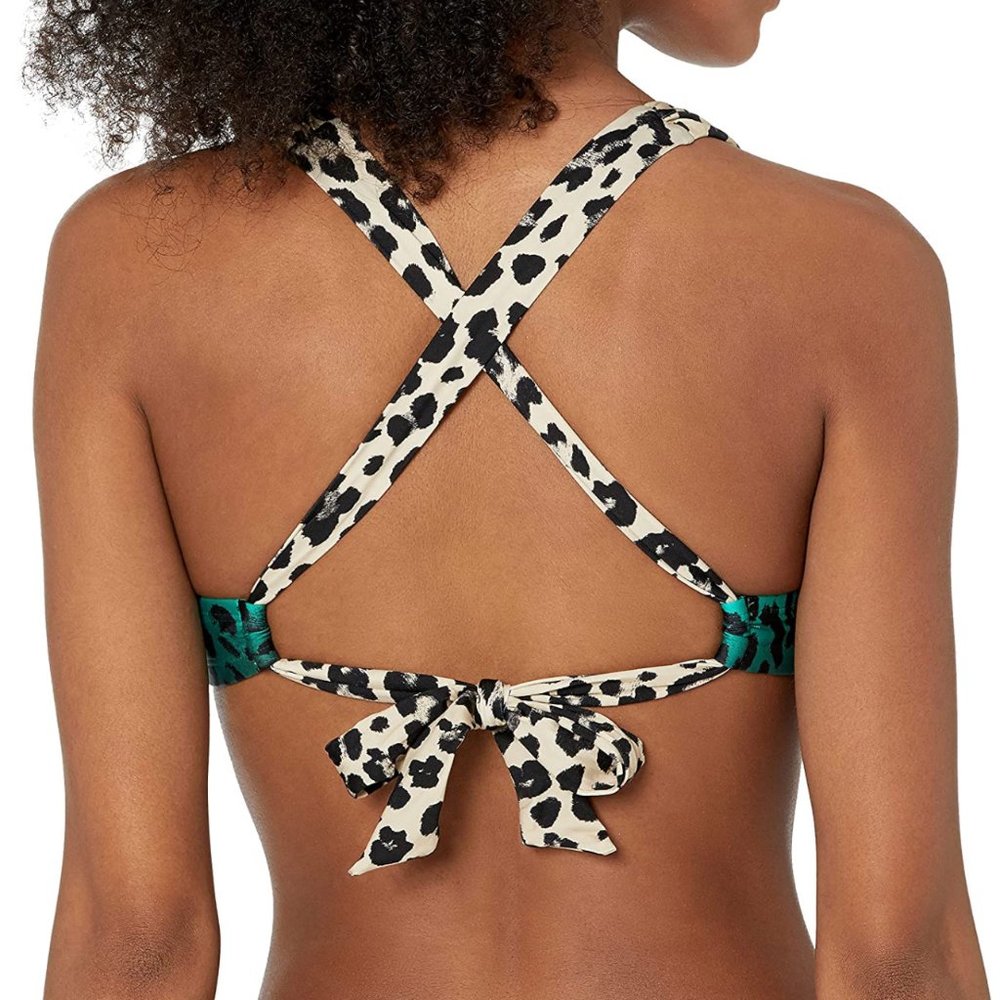 La Blanca Women's Standard Twist Front Crossback Swimsuit Top Size XSD - Picture 2 of 7